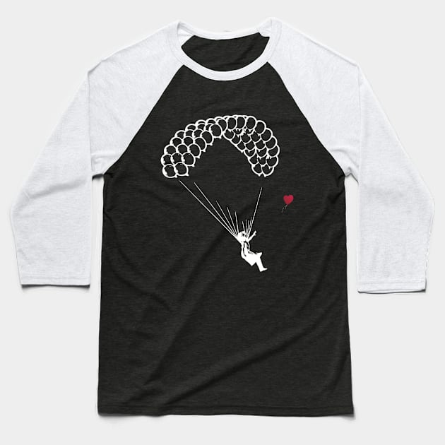 Paragliding baloons - light Baseball T-Shirt by INCartDesign
